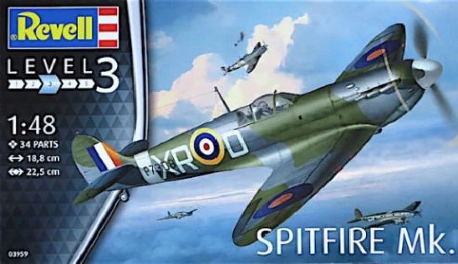 Plastic Aircraft Models * | Revell 1/48 Spitfire Mk.Ii 03959 Plastic Model Kit