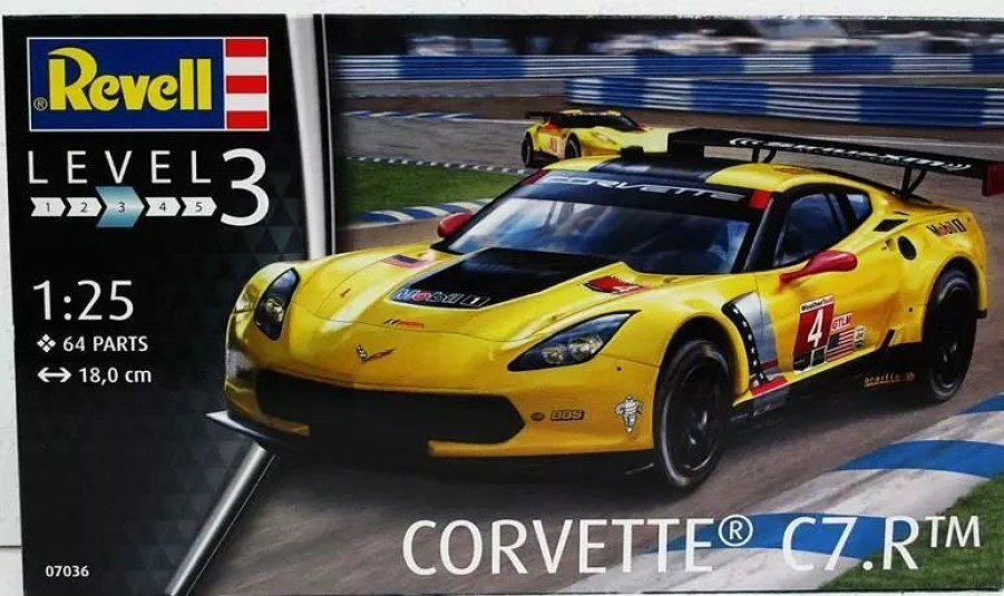 Plastic Civilian Vehicles * | Revell 1/25 Corvette C7.R 14304 Plastic Model Kit