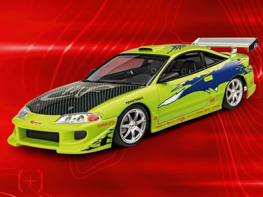 Plastic Civilian Vehicles * | Revell 1/25 Fast & Furious Brian'S 1995 Mitsubishi Eclipse Model Set 67691 Plastic Model Kit