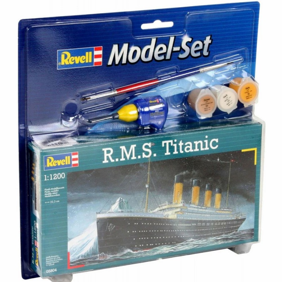 Plastic Ship Models * | Revell 1/1200 Model Set Set Rms Titanic 65804 Plastic Model Kit