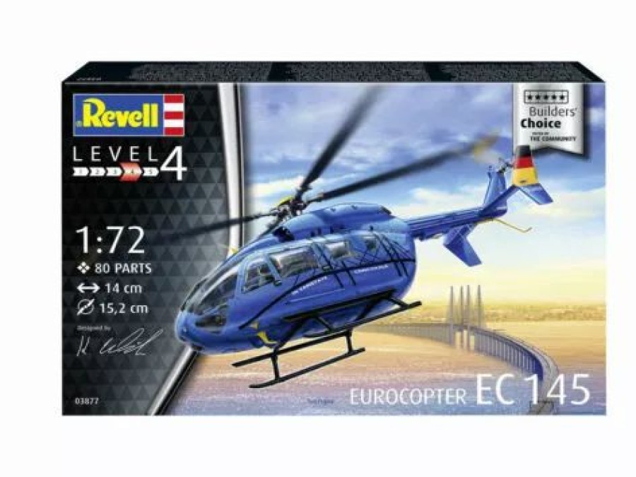 Plastic Aircraft Models * | Revell 1/72 Eurocopter Ec 145 "Builder'S Choice" Plastic Model Kit