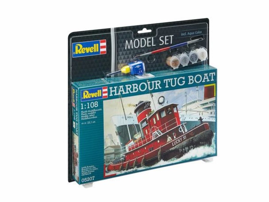 Plastic Ship Models * | Revell 1/108 Model Set Harbour Tug Boat 65207 Plastic Model Kit