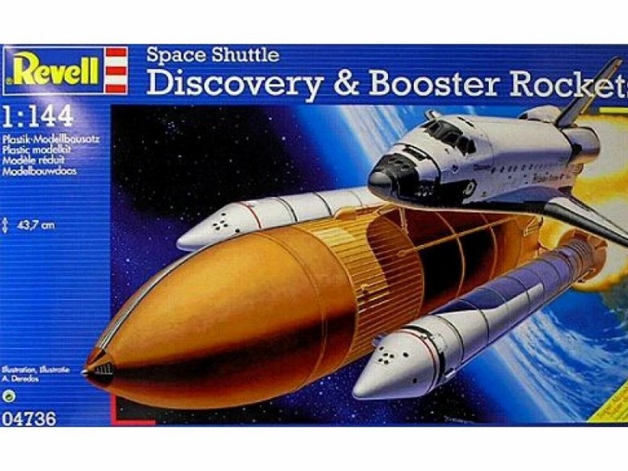 Space, Sci Fi, & Anime Plastic Models * | Revell 1/144 Space Shuttle Discovery & Booster 04736 Plastic Model Kit