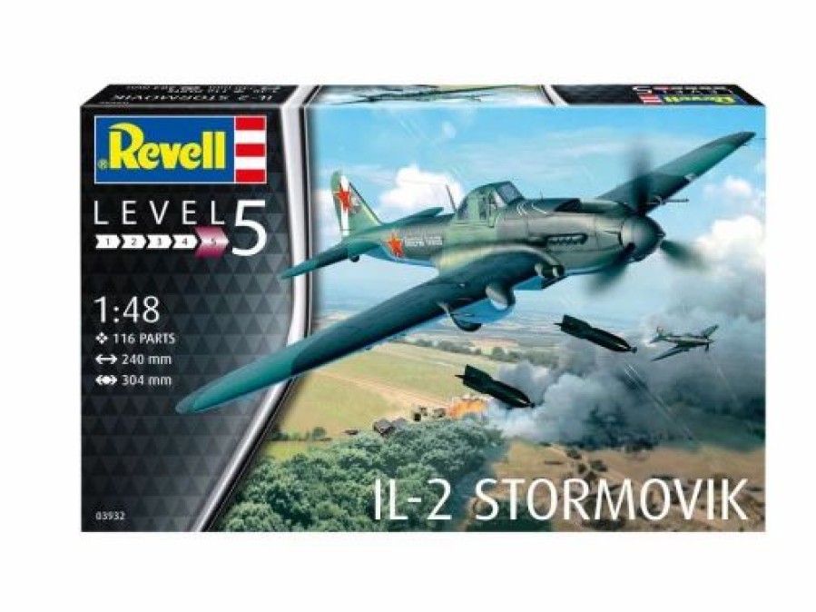 Plastic Aircraft Models * | Revell 1/48 Il-2 Stormovik 03932 Plastic Model Kit