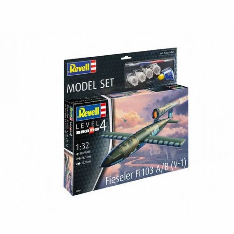 Plastic Aircraft Models * | Revell 1/32 Fieseler Fi103 V-1 Model Set 63861 Plastic Model Kit