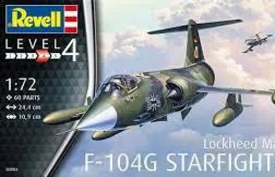 Plastic Aircraft Models * | Revell 1/72 F-104G Starfighter 03904 Plastic Model Kit