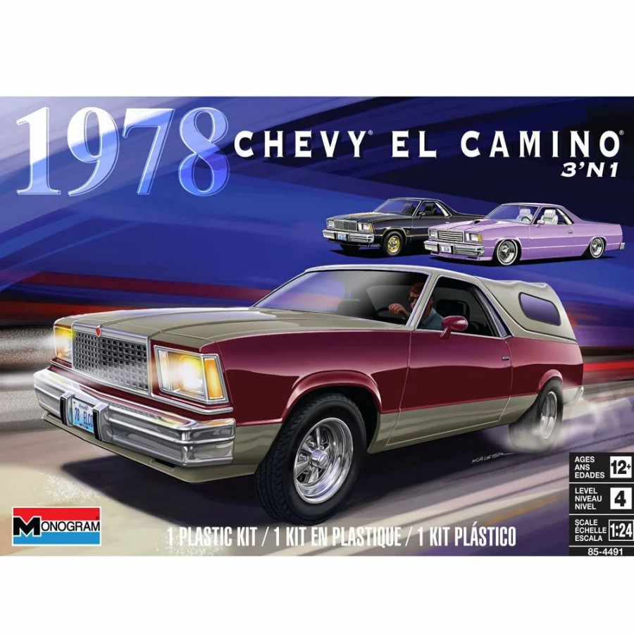 Plastic Civilian Vehicles * | Revell 1/24 '78 Chevy El Camino 3 In 1 Plastic Model Kit