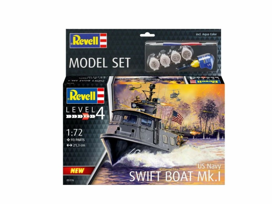 Plastic Ship Models * | Revell 1/72 Us Navy Swift Boat Mk.Ii Model Set 65176 Plastic Model Kit