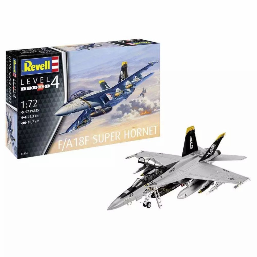 Plastic Aircraft Models * | Revell 1/72 F/A-18F Super Hornet Plastic Model Kit