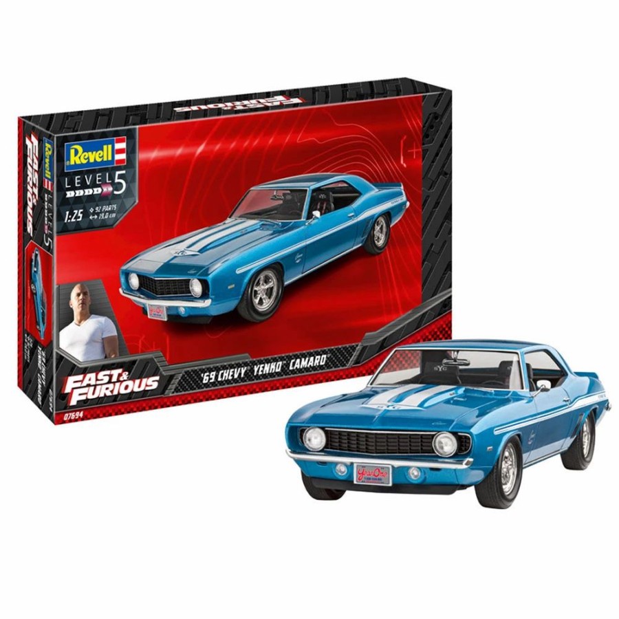 Plastic Civilian Vehicles * | Revell 1/25 Fast & Furious 1969 Chevy Camaro Yenko Model Set 67694 Plastic Model Kit