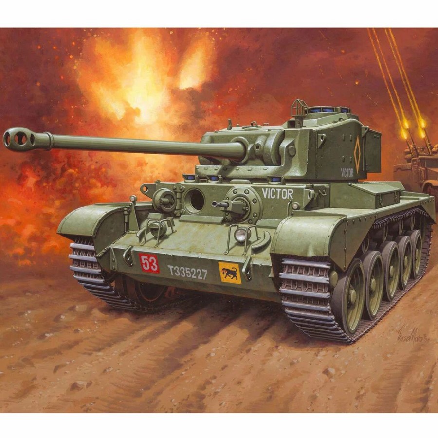 Plastic Military Land Kits * | Revell 1/76 A-34 Comet Mk.1 Plastic Model Kit