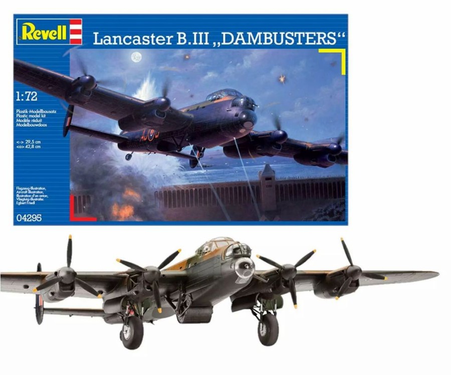 Plastic Aircraft Models * | Revell 1/72 Avro Lancaster Dambusters 04295 Plastic Model Kit