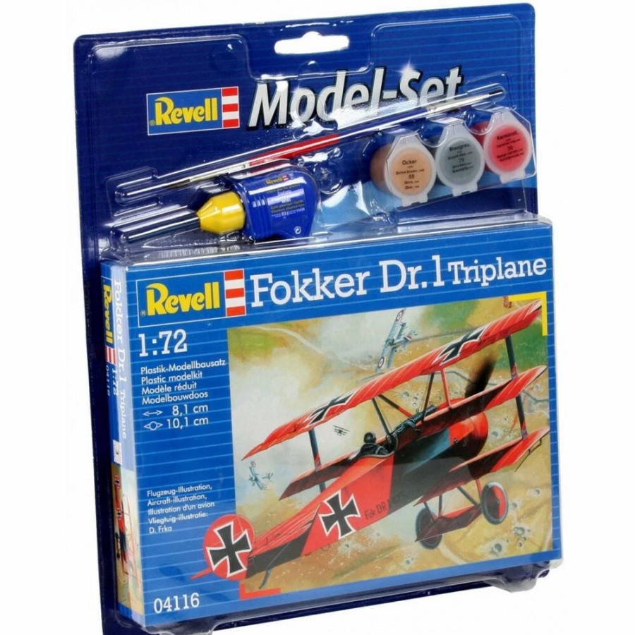 Plastic Aircraft Models * | Revell 1/72 Model Set Fokker Dr.1 Triplane 64116 Plastic Model Kit