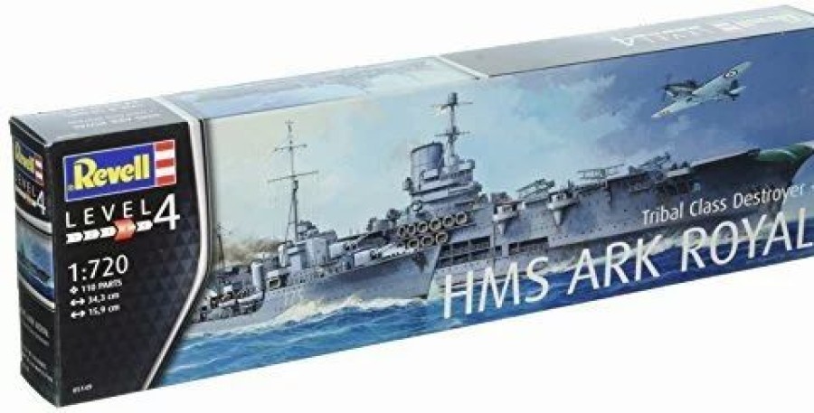 Plastic Ship Models * | Revell 1/720 Hms Ark Royal & Tribal Class Destroyer 05149 Plastic Model Kit