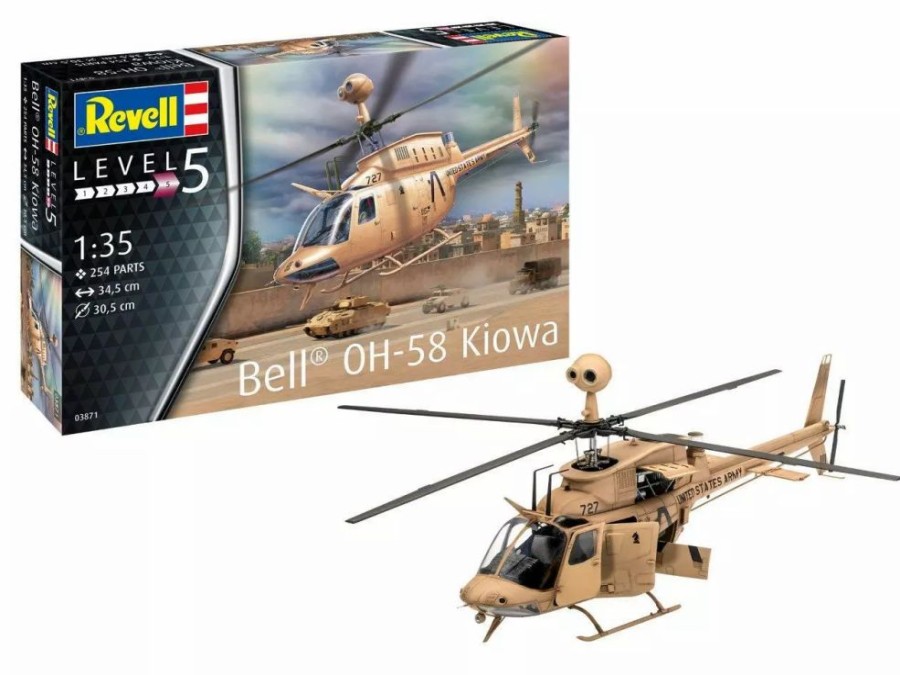 Plastic Aircraft Models * | Revell 1/35 Oh-58 Kiowa 03871 Plastic Model Kit