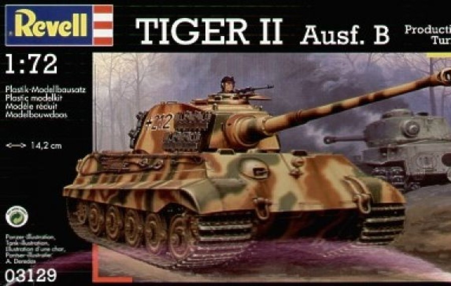 Plastic Military Land Kits * | Revell 1/72 German Tiger Ii Ausf. B 03129 Plastic Model Kit