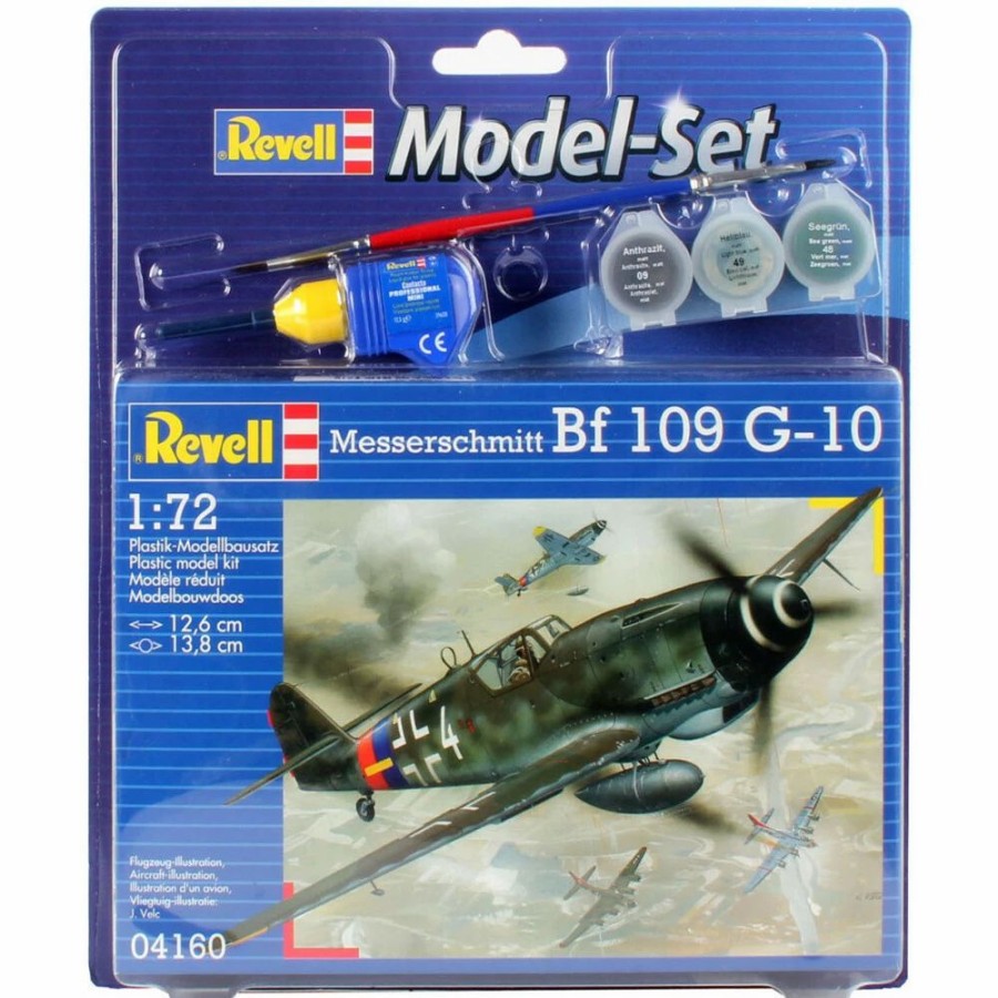 Plastic Aircraft Models * | Revell 1/72 Model Set Messerschmitt Bf-109 64160 Plastic Model Kit