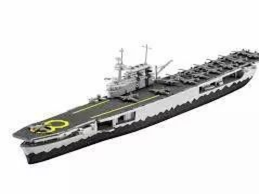 Plastic Ship Models * | Revell 1/1200 Uss Hornet 05823 Plastic Model Kit