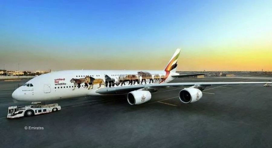 Plastic Aircraft Models * | Revell 1/144 Airbus A380-800 Emirates "Wild Life" 03882 Plastic Model Kit