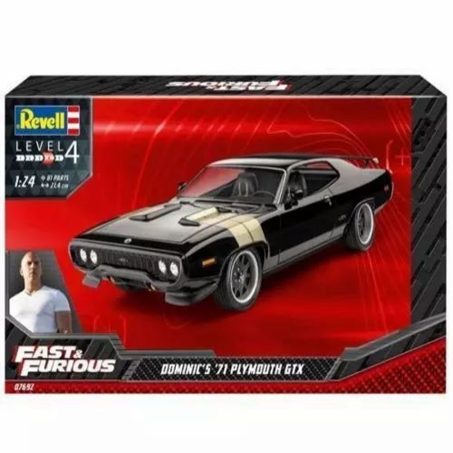 Plastic Civilian Vehicles * | Revell 1/24 Fast & Furious Dominic'S 1971 Plymouth Gtx 07692 Plastic Model Kit