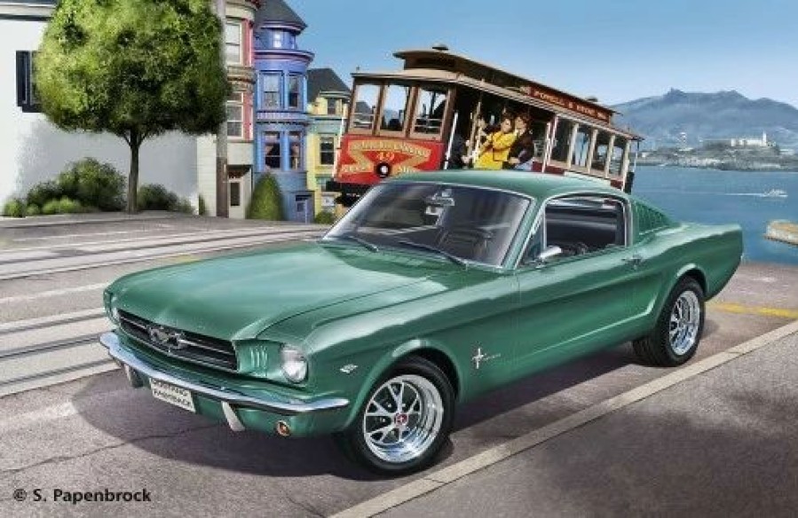 Plastic Civilian Vehicles * | Revell 1/24 1965 Ford Mustang 2+2 Fastback 07065 Plastic Model Kit