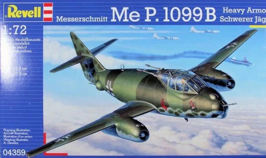 Plastic Aircraft Models * | Revell 1/72 Messerschmitt P.1099B Schwerer Jager 04359 Plastic Model Kit