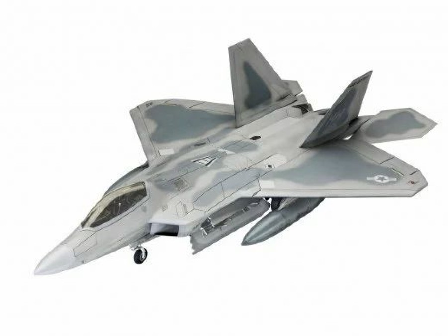 Plastic Aircraft Models * | Revell 1/72 Lockheed Martin F-22A Raptor Plastic Model Kit