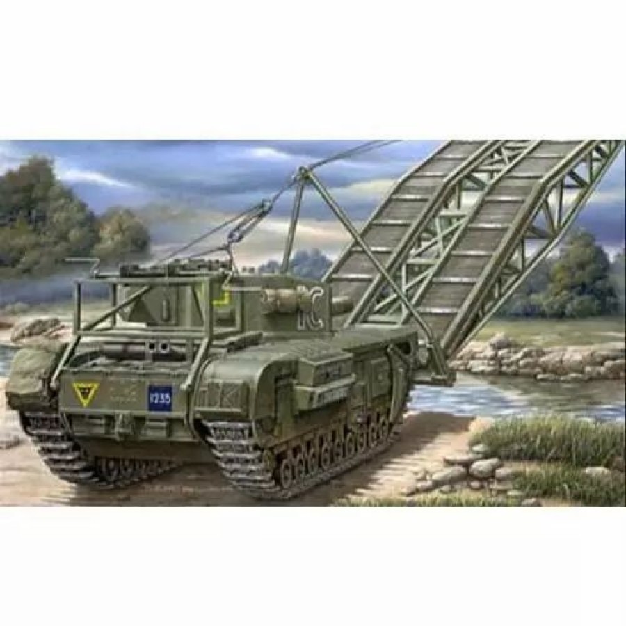 Plastic Military Land Kits * | Revell 1/76 Churchill A.V.R.E Plastic Model Kit