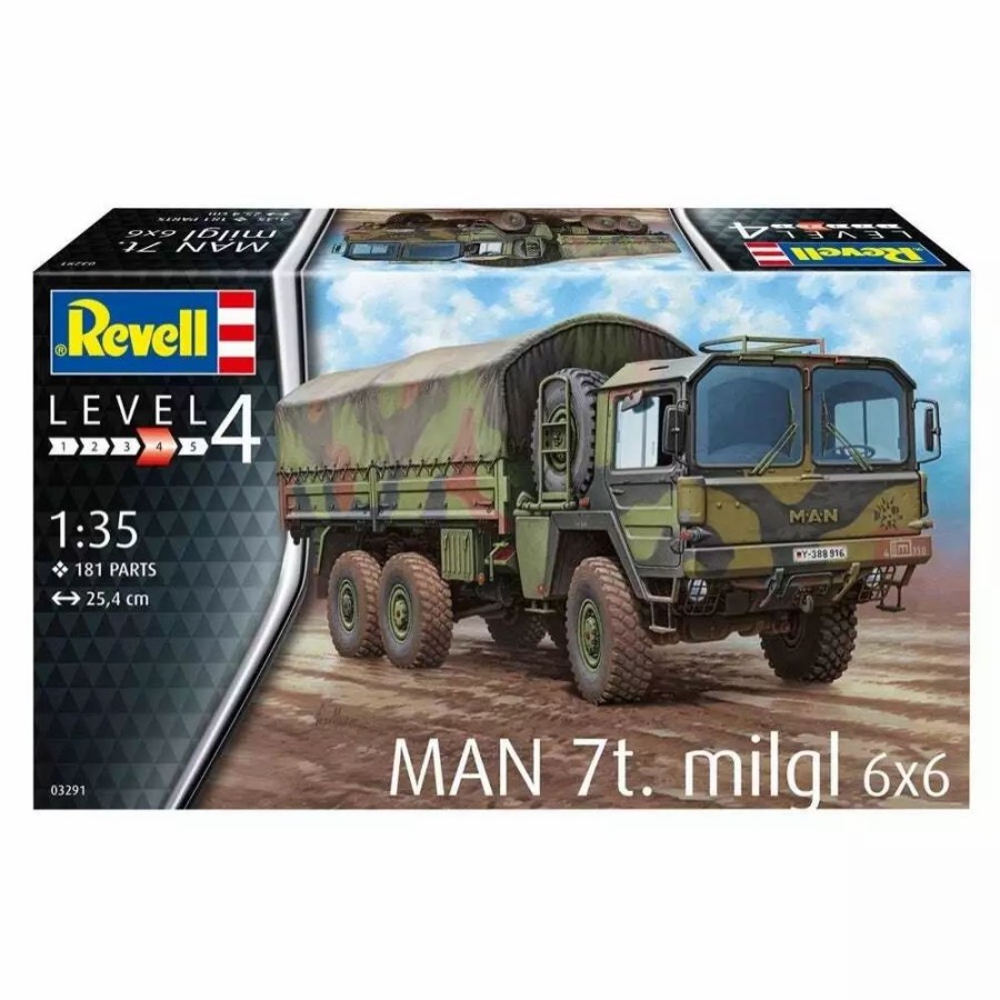 Plastic Military Land Kits * | Revell 1/35 Man 7T Milgl 03291 Plastic Model Kit